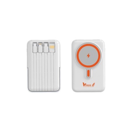 Vinco 10,000mAh Power Bank with MagSafe & Built-in Cables